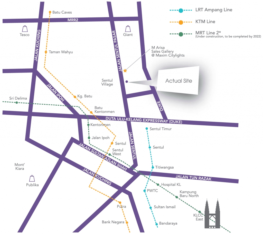 M Arisa Location Map